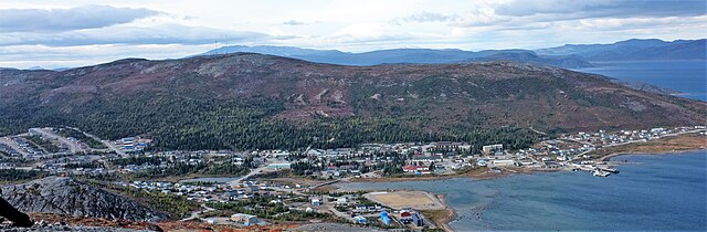 Nain, Labrador, vue du mont Sophie