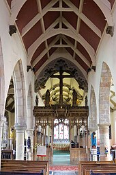 The nave and chancel Nave and chancel, All Saints' Church, North Street, York.jpg