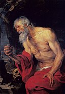Navolger van Anthony van Dyck - De H. Hieronymus boetend in de wildernis - P001473 - Museo del Prado.jpg