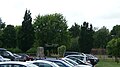 English: The archway over the entrance to Medina Arboretum, in Newport, Isle of Wight. Viewed from the road leading to Medina High School and Medina Leisure Centre (as well as the arboretum).