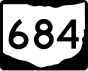 State Route 684 marker