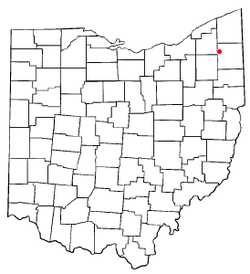 Location of West Farmington, Ohio