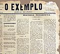 O Exemplo, novembro de 1902. Trecho de artigo sobre batida policial.