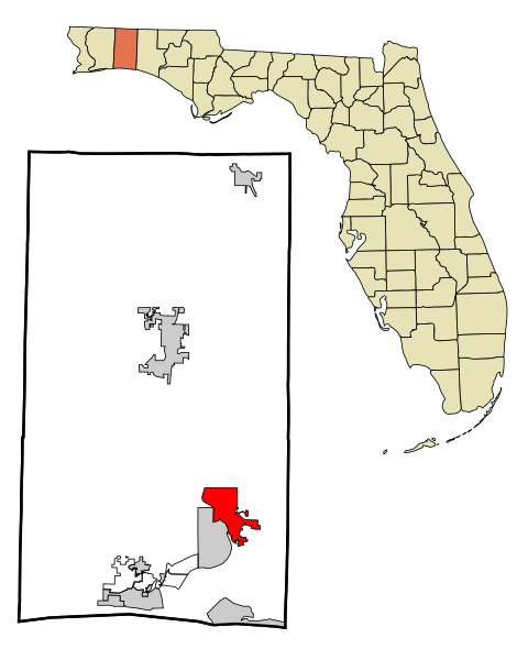 File:Okaloosa County Florida Incorporated and Unincorporated areas Niceville Highlighted.svg