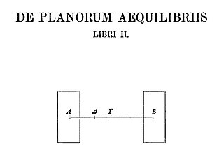 <i>On the Equilibrium of Planes</i> Mechanical treatise by Archimedes