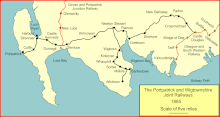 The P&WJ Railways system in 1885 P&WJ Rly 1885.gif