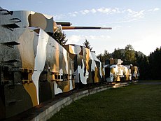 Zvolen kasabasında günümüze kadar korunan zırhlı tren