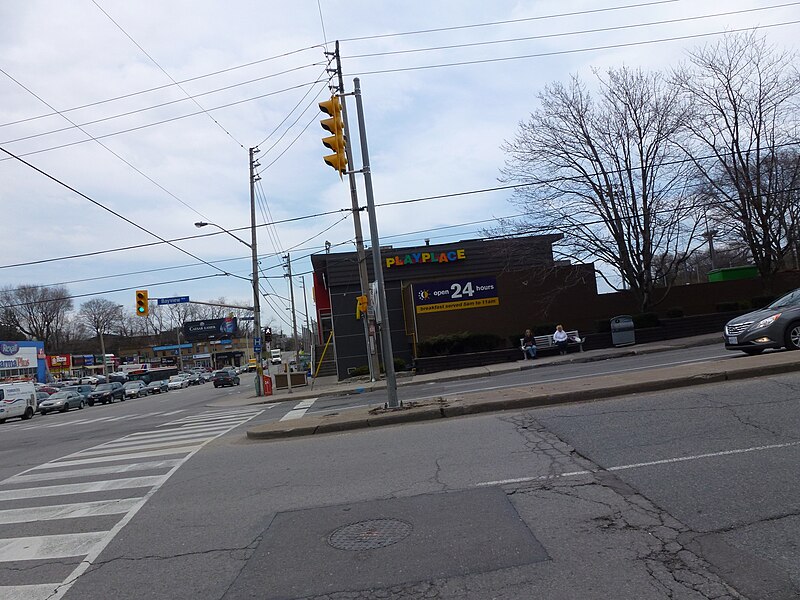 File:Parts of panoramas of intersections where there will be Eglinton Crosstown LRT stations, GPS embedded, taken 2013 04 25 (25) (8682316682).jpg
