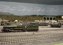 Engine shed on the Dartmoor scene Pendon Railway Museum.JPG