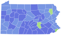 Pennsylvania Senatorial Democratic Primary Results by County, 2010.svg