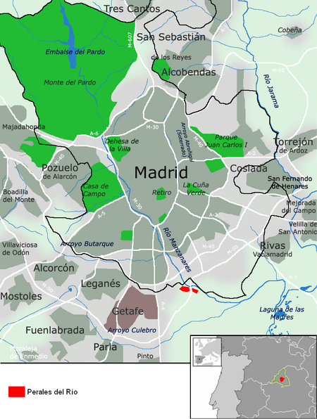 Perales del Río mapa