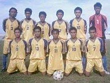 Persindra Indramayu squad photo when participating in the 10th West Java Sports Week in Karawang Regency in 2006. Persindra Indramayu tahun 2006.jpg