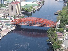 Pic geo снимки - ph = mm = manila = quiapo = quezon bridge - въздушен изстрел от имение на речен изглед -филипини - 2015-0624 - ls-.JPG