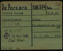 Oradour, symbole français de la barbarie nazie (10 juin 1944) - Page 5 220px-Pierre_de_Porcaro_Dachau_Arolsen_Archives