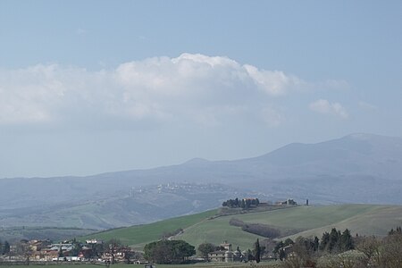 Ponte a Rigo, in background Piancastagnaio