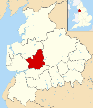 Ciudad de Preston en el mapa