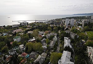 English: View of Sochi Русский: Вид города Сочи