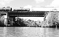 Railroad Bridge over Buffalo Bayou, above Jensen, Houston, Texas 1120101139BW (5214868621).jpg