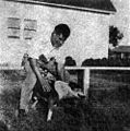 Robert E. Howard with his dog Patch