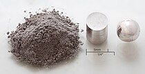 Image: Rhodium powder pressed melted