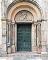 Dansk: Ribe Domkirke (Esbjerg Kommune), Kathoveddør English: Cat´s head portal of Ribe Cathedral (Esbjerg Kommune). Deutsch: Katzenkopfportal des Doms zu Ribe (Esbjerg Kommune).