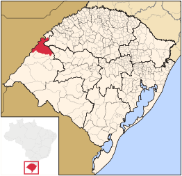 Kaart van São Borja
