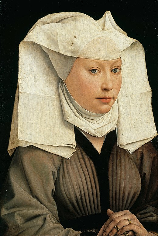 Portret van een vrouw (Ysabiel Goffaert ?), ca. 1432-1435, Gemäldegalerie (Berlijn).[7]