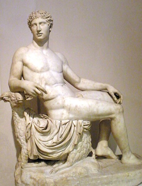 Hermes Sitting on a Ram, 2nd century BC