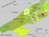 Rugat-Mapa del Valle de Albaida.svg