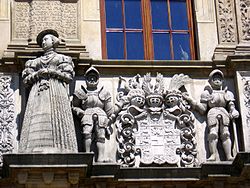 Rzeźba na zamku Piastów Śląskich IMG 2705 krz.JPG