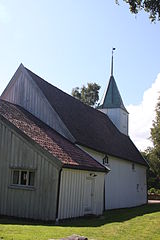 Rear view of the church