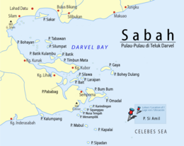 Sabah-Islands-DarvelBay PulauSiAmil-Pushpin.png