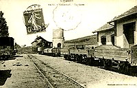 Vue de l'ancienne gare de la commune