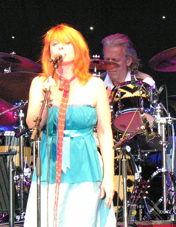 Brown (with drummer Gilson Lavis) performing live with Jools Holland's Rhythm and Blues Orchestra, 2006