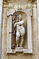 * Nomination Statue of John the Baptist by Antonio and Carlo Carra on the new Cathedral in Brescia. --Moroder 02:01, 2 May 2019 (UTC) * Withdrawn The bottom frame is not very sharp - but considering the resolution I think it's alright. However, where the bottom unsharp image meets the upper one, the window significantly jumps to the right. Do you think I'd be possible to fix it? --Podzemnik 02:58, 2 May 2019 (UTC)  Comment Thanks for the review. There is a bend to the right in reality (the structure is 400 years old) as you can see here from the unprocessed image--Moroder 08:51, 2 May 2019 (UTC)  Support Considering the explanation, good quality. To fix a truth would be a lie. It might be worth mentioning the reality of the distortion in the description, with possibly a link to the other version to further demonstrate. --Acabashi 10:31, 2 May 2019 (UTC) I withdraw my nomination I withdraw the nomination I will check on the spot - Thanks --Moroder 17:17, 2 May 2019 (UTC)