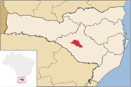 São José do Cerrito – Mappa