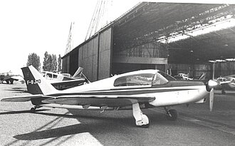 Scintex Rubis at Toussus-le-Noble airfield near Paris in 1967 Scintex ML250 Rubis Toussus 1967.jpg