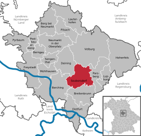 Poziția localității Seubersdorf i.d.OPf.