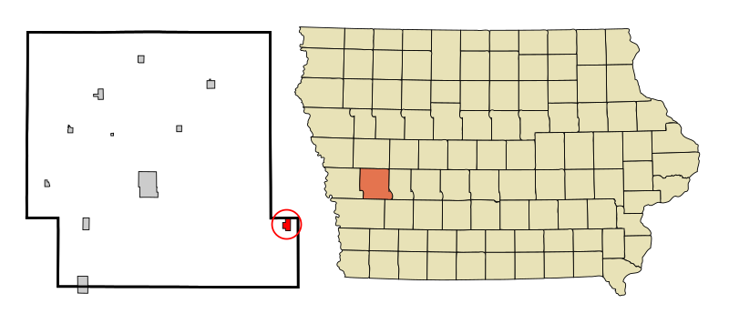 File:Shelby County Iowa Incorporated and Unincorporated areas Elk Horn Highlighted.svg