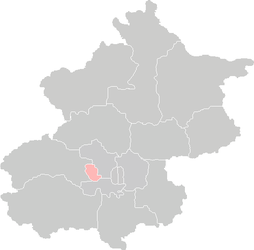 District de Shijingshan - Carte