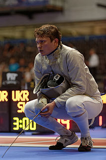 Oleh Shturbabin Ukrainian fencer