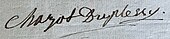 signature de Madame Duplessy