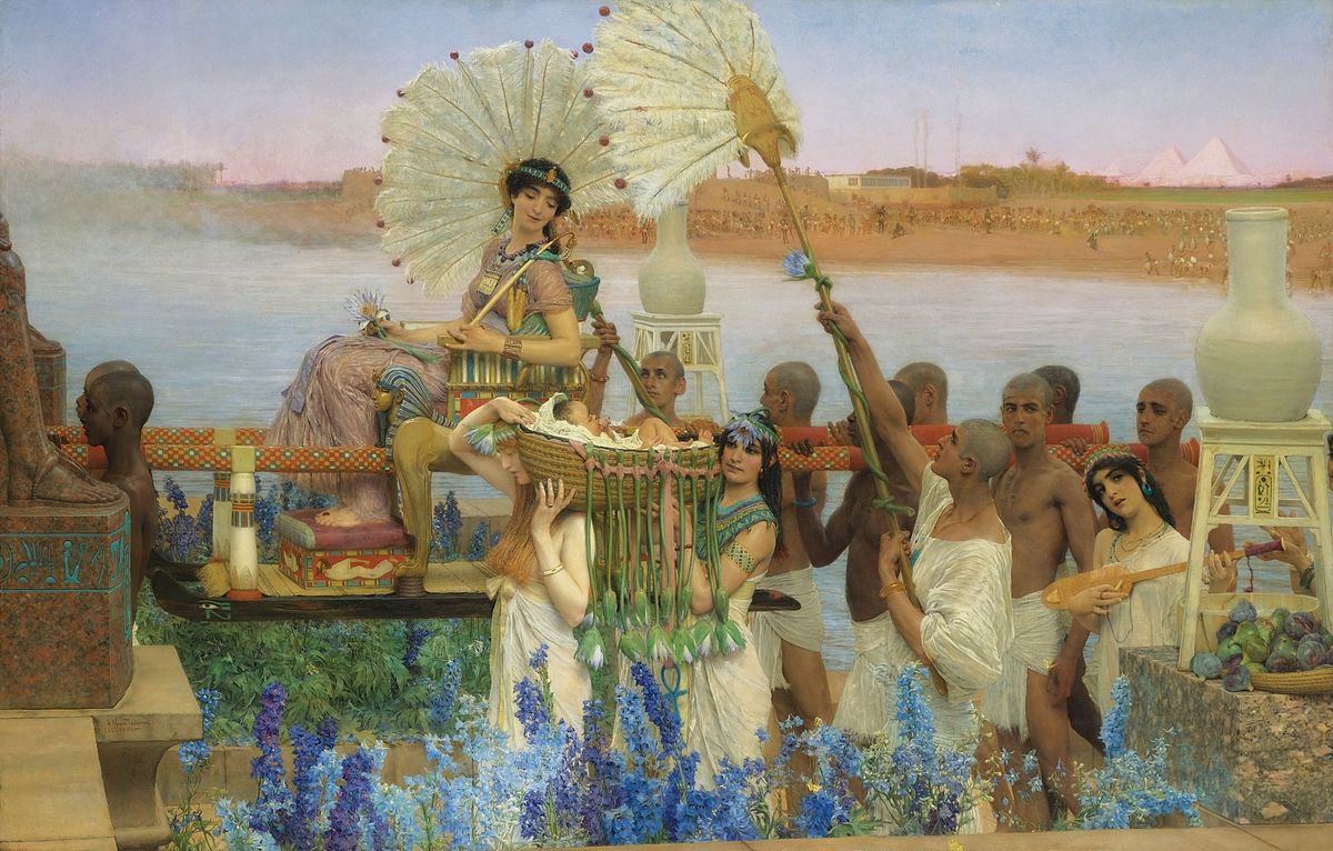 Image result for alma tadema finding of moses