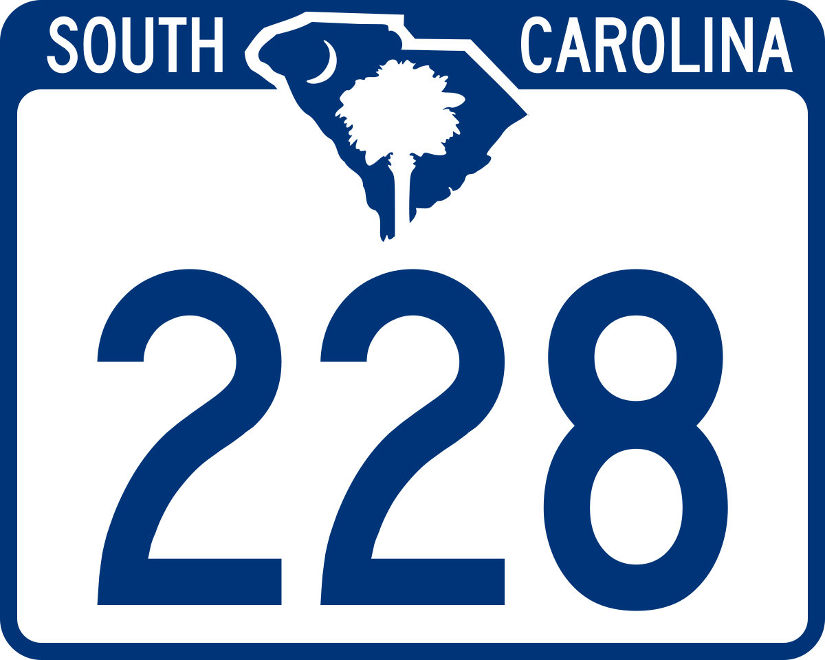 S beginning. South Carolina car number on car.