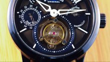 Fișier: Stührling Original Imperial Tourbillon în Midnight Blue - Movement Spinning.webm