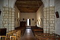 Intérieur de l'église de Saint-Martial, Charente, France. Vue du chœur.