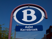 Verwelkomingsbord station Aalst-Kerrebroek