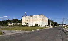 The abandoned SAGE direction center at the former Stewart Air Force Base, New York in 2016 Stewart AFB SAGE center NY1.jpg