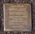 Stolperstein Friedrichstraße 14, Gotha-Marie-Luise Gottschalk.JPG