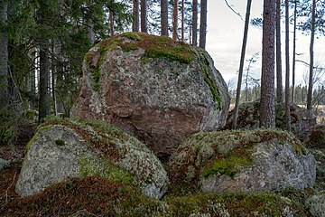 Blockmark - en lämning från istiden.